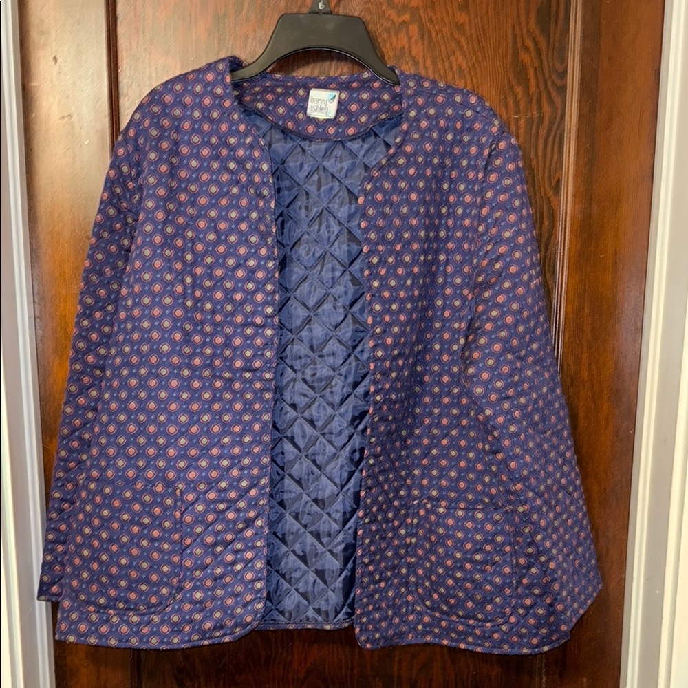 Blue Quilted Lightweight Jacket